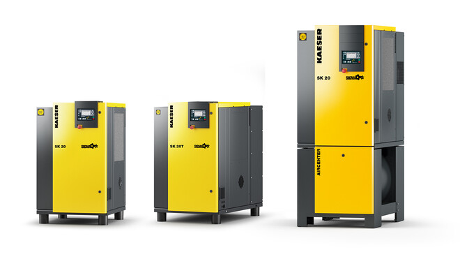 Industrial 20 HP Rotary Screw Compressors | Kaeser Compressors